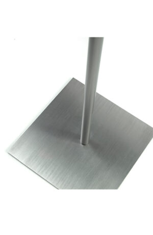 Base carrée Acier Brossé irrégulier P172