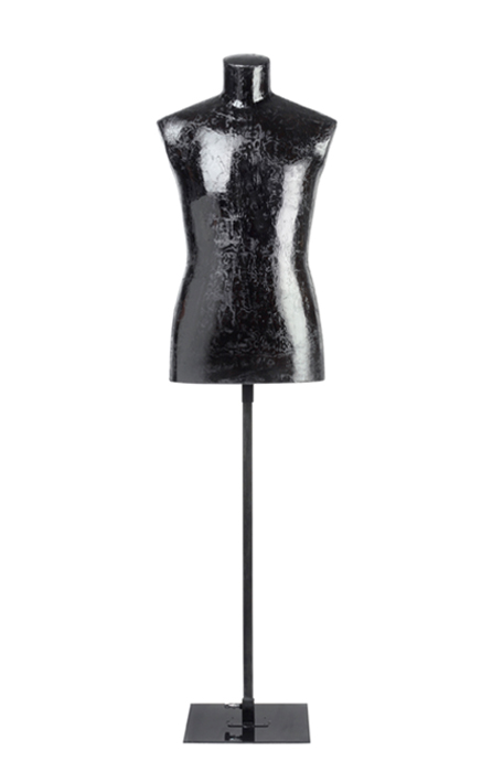 Le Buste Papier mâché noir