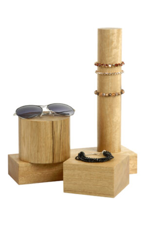 Ensemble Présentoirs Bois (Hêtre & Fraké)