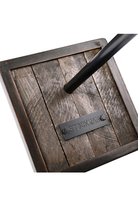 Base Acier vieilli et Bois « Palets Vintage» P137